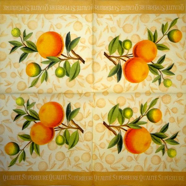 040 Zitronen, Orangen - 3-lagig - (orange) - Ihr